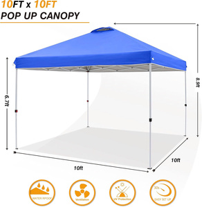 Carpa Plegable de Poliéster Impermeable de Alta Resistencia, Tipo Extendido, Portátil, con Estructura de Acero, de Una Habitación, para Acampar - Product Image 4