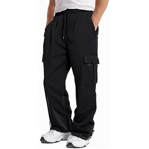 Pantalons décontractés multi-poches pour hommes de grande taille Outwear Pantalons d'hiver droits téléchargés par Dress Sports - Product Image 1