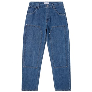 Jeans de mujer de talle alto, corte holgado, pierna recta, pantalones vaqueros de pierna ancha, pantalones largos con personalización. - Product Image 2