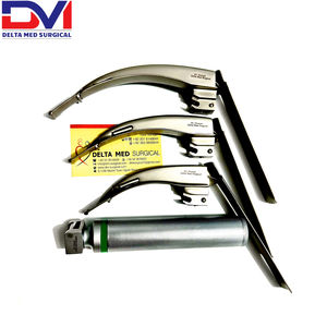 Ensemble de laryngoscope intégré Delta MED Surgical Macintosh profil allemand, modèle 3930, alimentation manuelle, application ORL, durée de vie prolongée - Product Image 1