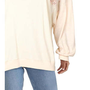 Camicia da donna Free People Feelin' IT Patch in colore arancione corallo con motivo leopardato ricamato, disponibile nelle taglie XL e 3XL, ideale per l'ufficio e occasioni formali. - Product Image 3