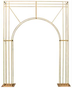 Pantalla de Marco Rectangular de hierro dorado, guía de carretera, galvanoplastia, arco de boda, soporte de Metal, soporte de flores, aluminumcarton - Product Image 2