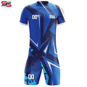 Uniformes de fútbol de manga corta unisex, ropa deportiva hecha a medida, 100% poliéster, transpirable con diseño de sublimación, estilo de conjunto - Product Image 5