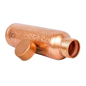 La mejor botella de araña de cobre puro de Venta caliente con botella a prueba de fugas de agarre de alta calidad para regalo de boda de negocios y yoga de gimnasio - Product Image 5