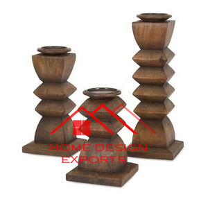 2025 High Quality Pure <b>Wood</b> Candle <b>Holder</b> Modern Design Tabletop Decor Candle <b>Holder</b> for Home Hotel Livingroom Decor Use - Product Image 4