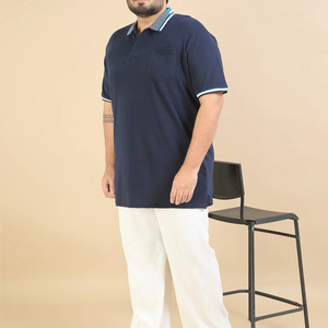 Services OEM sur mesure en coton de haute qualité grande taille polo pour hommes nouveau design polo en coton à manches courtes de couleur unie - Product Image 6