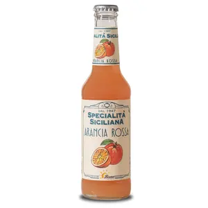Hecho en Italia Bebida carbonatada Refresco Sin alcohol 275 ml Digestivo Siciliano Especialidad Sangre Naranja - Product Image 1