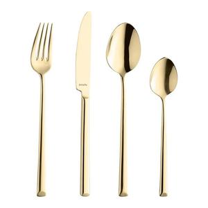 Élégant ensemble de couverts en métal en acier inoxydable de qualité supérieure pour une table à manger moderne avec une finition luxueuse - Product Image 2