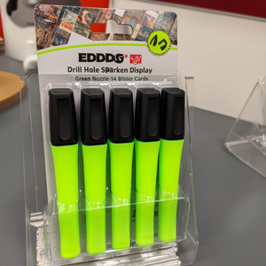 Edding Drill <b>Hole</b> Spray <b>Marker</b> Display Neon Green Nozzle 14 Blister Cards - Product Image 3