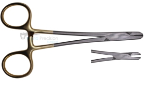 Porte-aiguille manuel en carbure de tungstène, torsadeur de fil, instrument chirurgical dentaire, prise en main de précision, certifié CE - Product Image 2