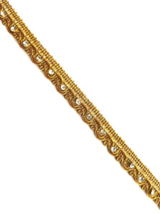 Indian Stone Lace Metallic Lace Trim Border Poliéster Trenzado Recortes Ofertas en venta al por mayor - Product Image 5