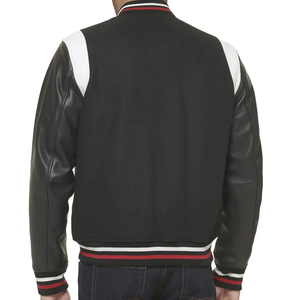 แจ็กเก็ตเลตเตอร์เมนแขนยาวของผู้ชายแจ็กเก็ตแบบสั่งทำได้สำหรับฤดูหนาว - Product Image 3