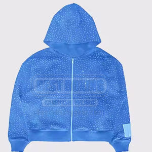 OEM Services High Quality Winter Cotton Blended Men <b>Rhinestone</b> <b>Hoodies</b> Best Sale Breathable <b>Rhinestone</b> <b>Hoodies</b> - Product Image 1