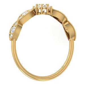 CVD HPHT Lab Grown Diamonds Anillo de compromiso de oro sólido para mujeres Rose Gold Plated Jewelry Design Alibaba Trending Deal 2025 - Product Image 4