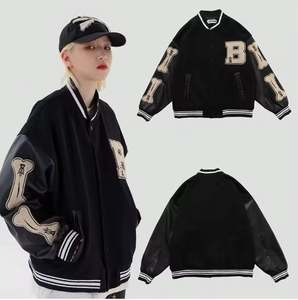 Vente en gros Printemps OEM Personnalisé Hiver Vintage École Collège Hommes Vestes & Manteau Laine Letterman Bomber Baseball Varsity Veste Homme - Product Image 1