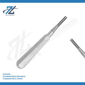 Elevadores de raíz Coupland de 3,5mm, dientes de relleno, elevador de extracción Dental de acero inoxidable de alta calidad alemana, fabricante de Pakistán - Product Image 2