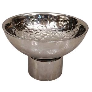 Joli bol à chocolat en métal argenté avec support présentoir à Dessert chocolats élégant bol à Dessert décoratif pour les fêtes de mariage - Product Image 4