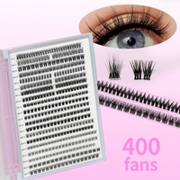 Kit de Pestañas Segmentadas 3D 40D 50D 100D 200D con Logotipo Personalizado, Marca Privada, Material PBT, Cruelty-Free, Reutilizables, 8-18mm