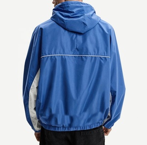 Fabricant de vêtements de rue OEM, veste pour homme personnalisée, veste utilitaire décontractée en nylon réfléchissant imperméable coupe-vent pour homme - Product Image 3