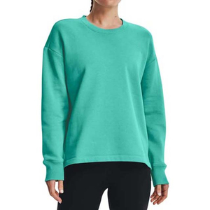 Pull-over uni à col rond pour femme, sweat-shirt d'hiver, design personnalisé OEM sur le devant, respirant, 100% coton molletonné, vêtements décontractés - Product Image 4