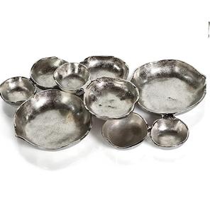 Bandeja Decorativa Multisección de Metal Dorado, Centro de Mesa, Ecológica, Moderna, para Servir en el Hogar o Restaurante - Product Image 4