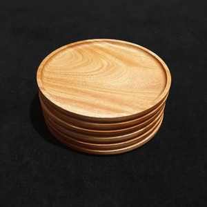 Assiettes à dîner en bois d'acacia écologiques de haute qualité, 20 pièces, fabrication artisanale de luxe, compatibles lave-vaisselle, pour plats et desserts - Product Image 2