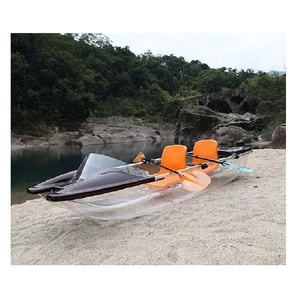 เรือคายัคใสสำหรับกิจกรรมสันทนาการพร้อมพื้นเรือโปร่งใสสำหรับการผจญภัยในครอบครัว การตกปลา และการสำรวจชายฝั่ง - Product Image 1