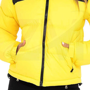 Veste matelassée pour femme de haute qualité avec logo personnalisé imprimé, motif uni, fermeture éclair - Product Image 5