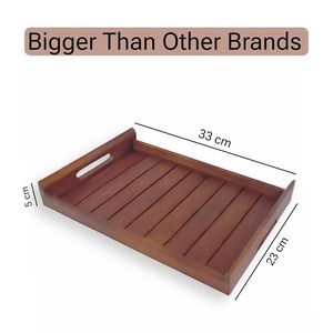 Bandeja de Servir de Madera Multiusos Hecha a Mano con Asa, Proveedor Indio, Platos para Uso Doméstico y de Cocina - Product Image 4