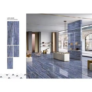 Dalle carrée 600x1200mm Nebula Azure Marbre Comme Design Poli Mur Céramique Brillant 24x48 Carreaux de sol en porcelaine sur le marché indien - Product Image 6