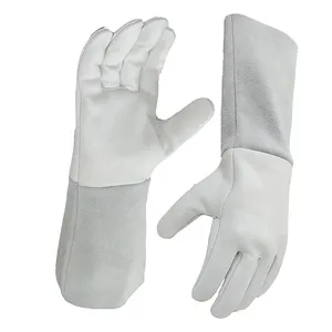 Luvas de soldagem de mangas compridas duráveis de proteção de mão da última moda disponíveis em todos os tamanhos e cores
