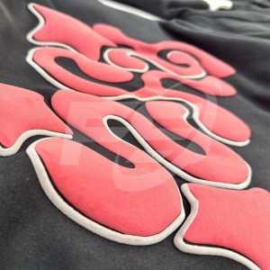Sudaderas con Capucha Personalizadas con Estampado Puff para Hombre, Sudadera Oversize de Algodón y Felpa, Estilo Urbano, Sudadera con Capucha y Logotipo 3D en Relieve, Sudaderas de Algodón - Product Image 2