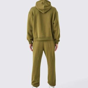 Ensemble de survêtement pour homme, design optimal, hiver, à capuche, pull-over, uni, décontracté, matière douce, course à pied, salle de sport - Product Image 2