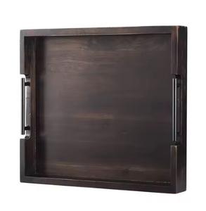 Servir avec style avec notre plateau en bois de qualité supérieure, parfait pour les collations, le thé, la décoration et les cadeaux, plateaux faits à la main et écologiques, vente à chaud - Product Image 2