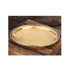 Bandeja de servicio otomana de madera rectangular decorativa para mesa de café, bandeja de decoración de comida para cocina, sala de estar - Product Image 2