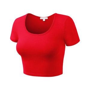 เสื้อครอปสตรีแบบแอคทีฟเทรนด์เสื้อครอปต่อต้านริ้วรอย - Product Image 2