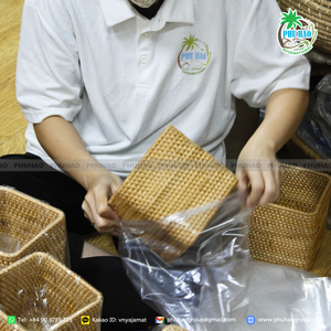 PRODUCTO SUPERIOR Mejora la estética de tu hogar con una bandeja de servicio de ratán ecológica y multiusos - Product Image 6