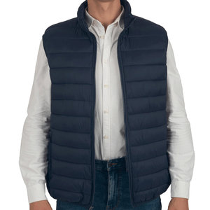 Chaleco acolchado transpirable con logotipo personalizado para hombre, nuevo diseño, elegante, sin mangas, de Color personalizado, para uso al aire libre, chaleco acolchado para hombre - Product Image 1