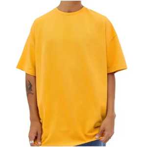 เสื้อยืดผู้ชายผ้าฝ้าย100% ไหล่ตกไซส์ใหญ่พิเศษเสื้อยืดคอกลมพิมพ์ลายปักออกแบบได้ตามต้องการ - Product Image 4