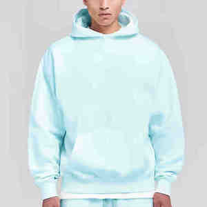 Nueva moda de los hombres Drop Shoulder Hoodies secado rápido antiarrugas básicos algodón mezclado streetwear sudaderas con capucha para hombres con su propio logotipo - Product Image 4