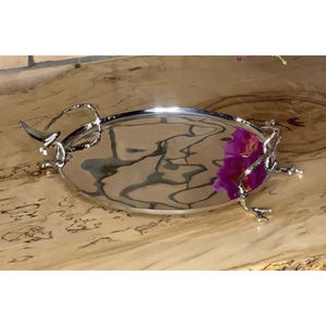 Lujosa bandeja para servir frutas secas con diseño de piña, bandeja de Metal plateado de la mejor calidad, accesorios de cocina para el hogar al mejor precio - Product Image 2