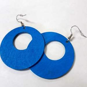 ต่างหูแฟชั่นทำด้วยมือแบบห้อยทำจากไม้สไตล์วินเทจน้ำหนักเบาสำหรับงานแต่งงาน - Product Image 2