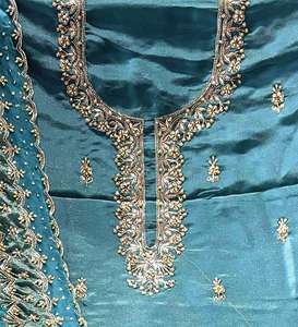 Diseñador moderno sin coser bordado a mano hermosos trajes de seda Premium para mujeres moda india-estilo tradicional hacia adelante para - Product Image 3