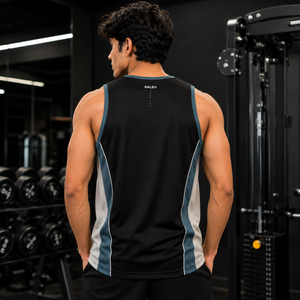 <b>Men's</b> <b>Ribbed</b> Tank Top Cotton Sleeveless Gym Fitness Workout <b>Vest</b> Casual Summer Sportswear Wholesale - Product Image 4