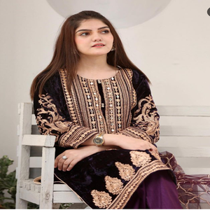 Fantástico vestido de tela para mujer Salwar Kameez elegante étnico Formal para adultos para bodas y fiestas - Product Image 2