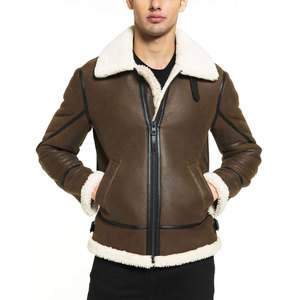Meilleure Vente Prix Raisonnable Hommes Vestes En Cuir De Shearling Nouvelles Vestes En Cuir De Shearling Pour Hommes À La Mode - Product Image 4