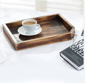 Plateau en bois de pin de qualité supérieure pour servir un décor en bois fait à la main et un plateau de service pour hôtels et restaurants à un prix raisonnable - Product Image 6