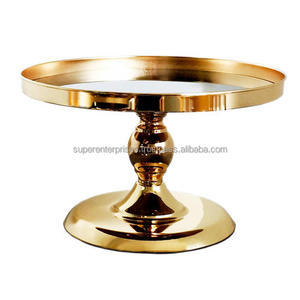 Hammered Cake Stand Best for Indoor Decor Highly Finishing Design for Wedding and Party Table Decor Cake <b>Tools</b> - Product Image 2