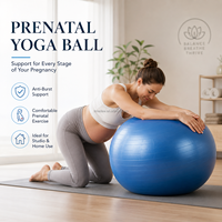 Yoga-Ball mit Eigenem Logo (PVC-frei) (55cm/65cm/75cm) für Pilates, Fitness, Gymnastik und Core-Training