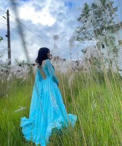 ชุดสูทนักออกแบบที่สวยงามพร้อมด้านในและ pent-dupatta พร้อมด้ายและลำดับการทำงาน - Product Image 5